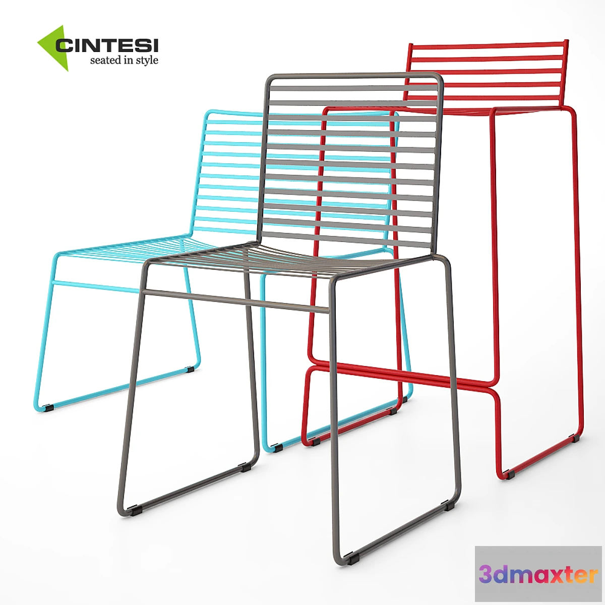 1408878 - Cintesi Arizona Wire Chair Set 3D Max