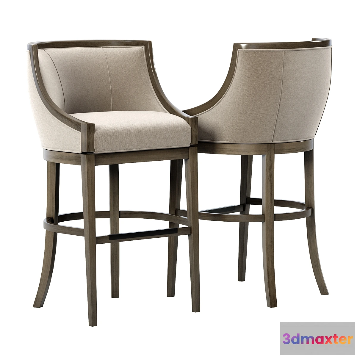 1412134 - MS Baden Memory Swivel Bar Stool 3D Max