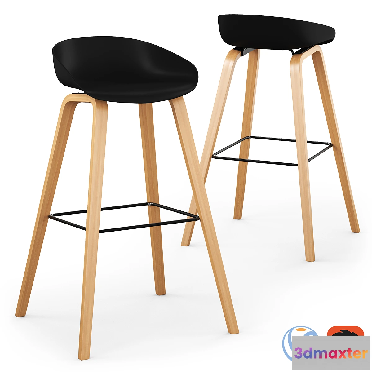 1413154 - Cult Living Milano Bar Stool 3D Max