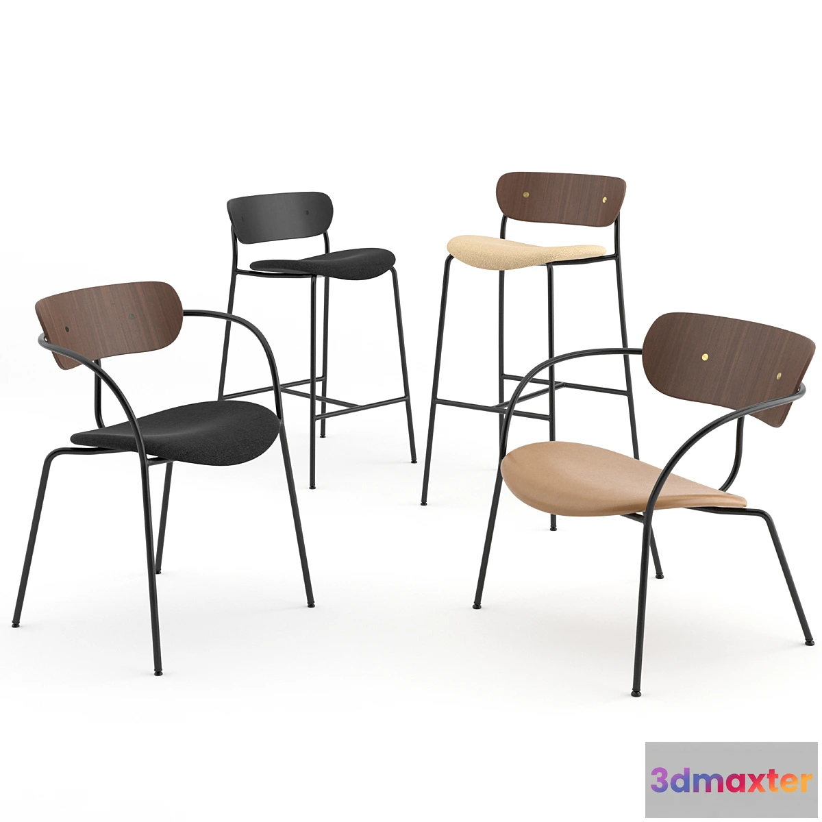 1413972 - Pavilion Chairs Collection by & TRADITION 3D Max