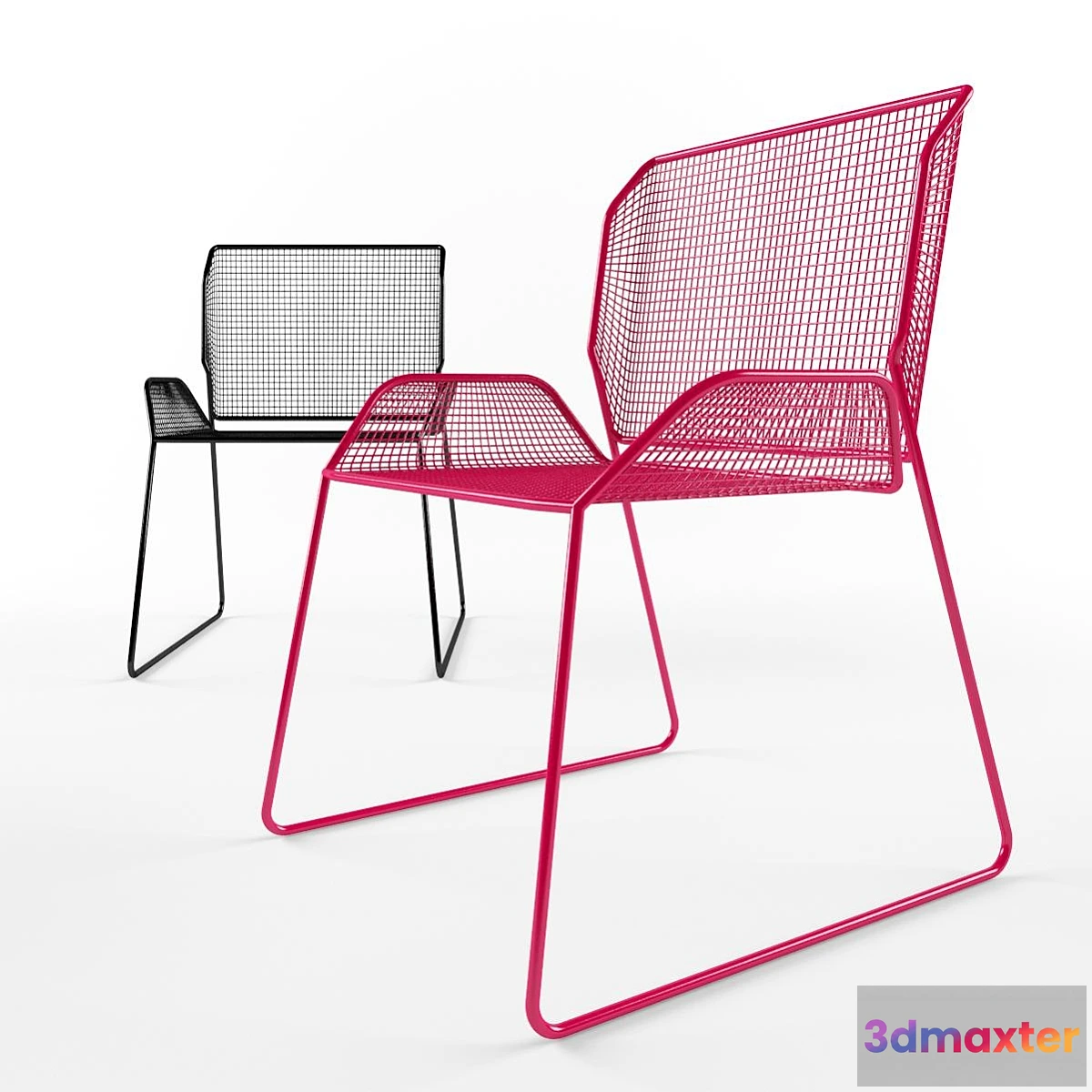 1414364 - Chair with perforation 3D Max