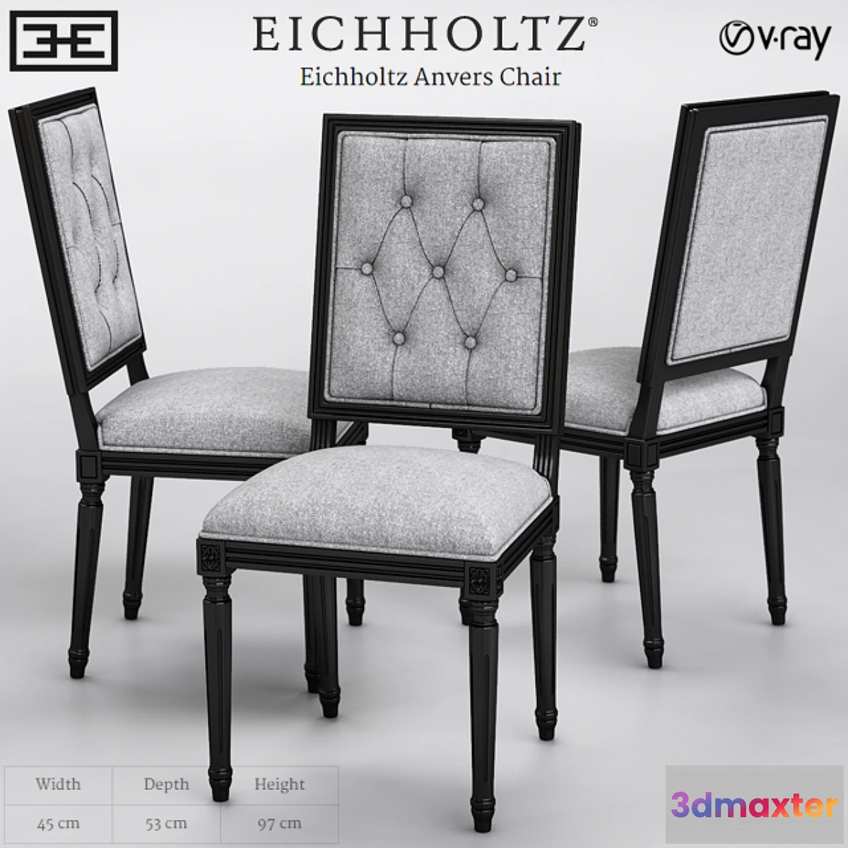 1415658 - Eichholtz Anvers Chair 3D Max