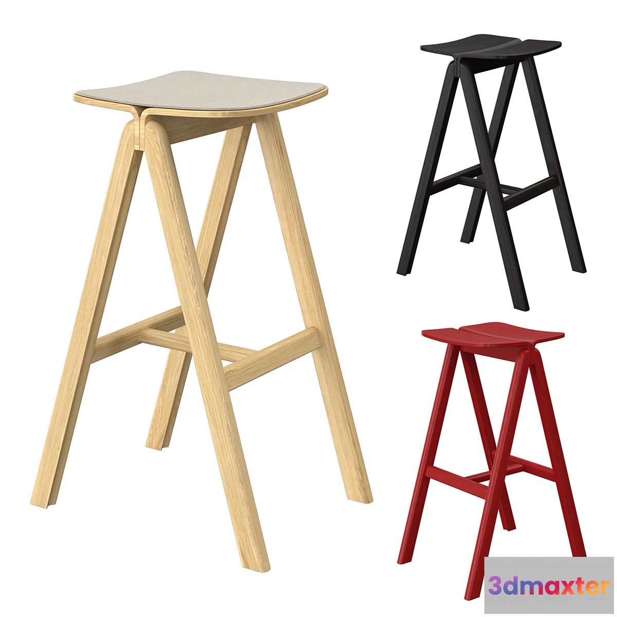 1415754 - HAY Copenhague Barstool 3D Max