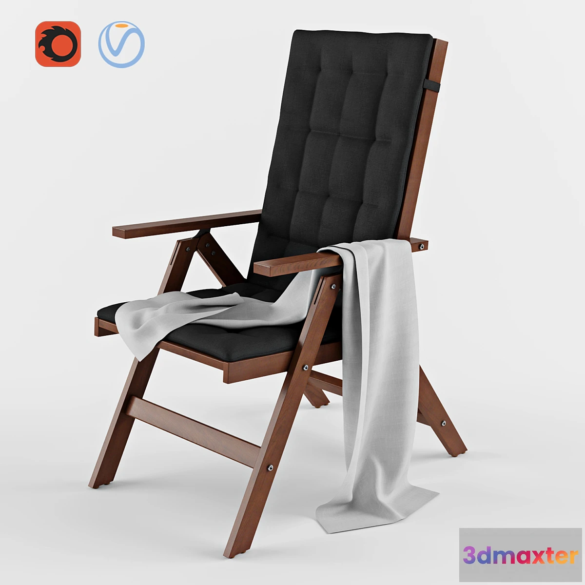 1417040 - Reclining Chair Ikea ÄPPLARÖ 3D Max