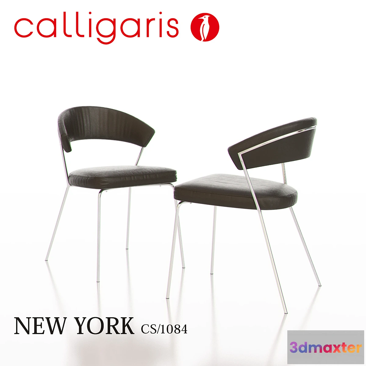 1418126 - Calligaris NEW YORK Metal Chair CS1084 3D Max