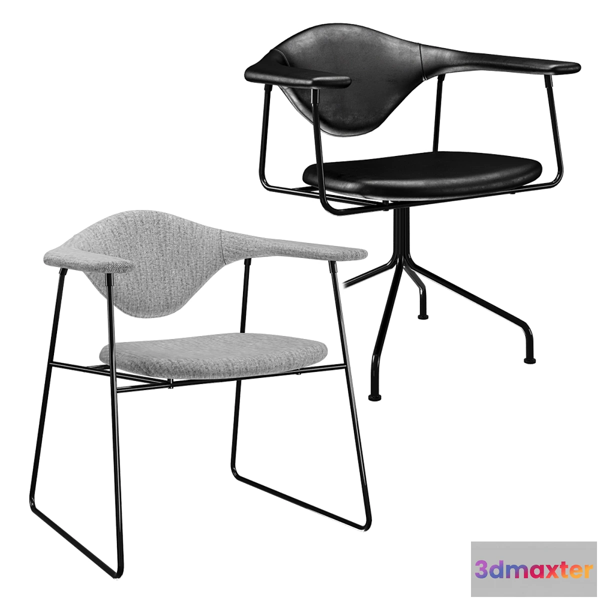 1419768 - Gubi Masculo Dining Chair 3D Max