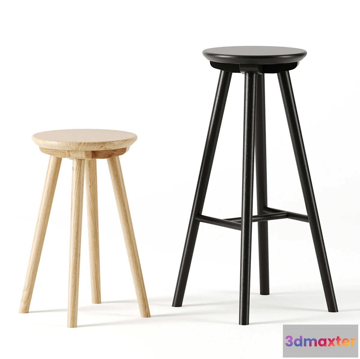 1420096 - VILLAGE stools by Time & Style 3D Max