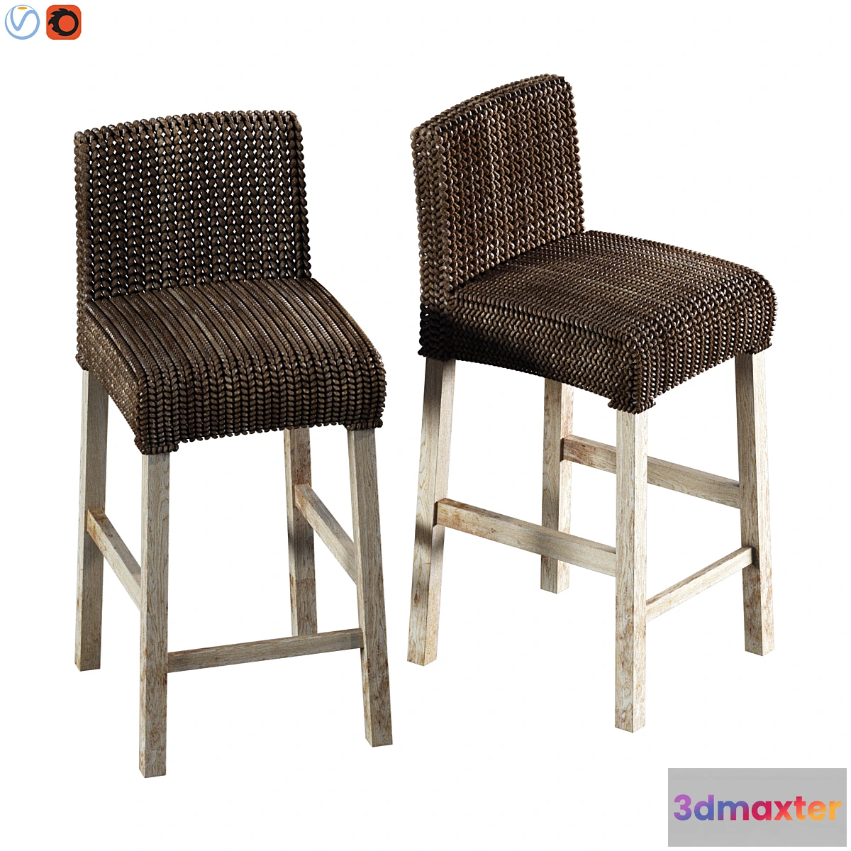 1420130 - Seagrass Bar & Counter Stools 3D Max