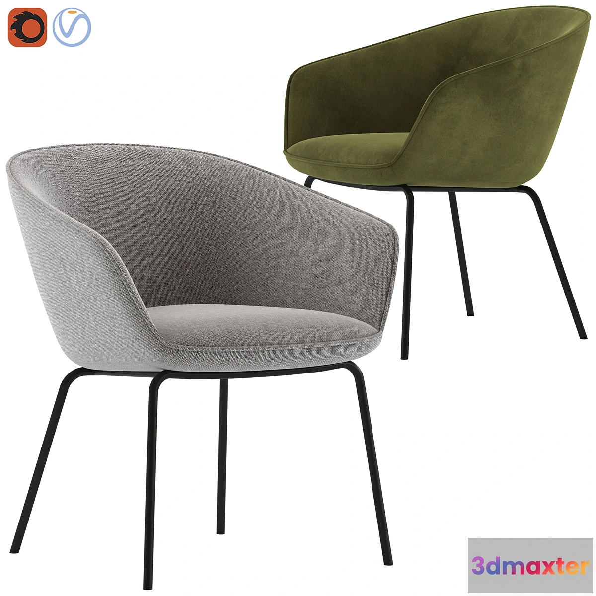 1420400 - Oslo Home Amanda Dining Chair 3D Max