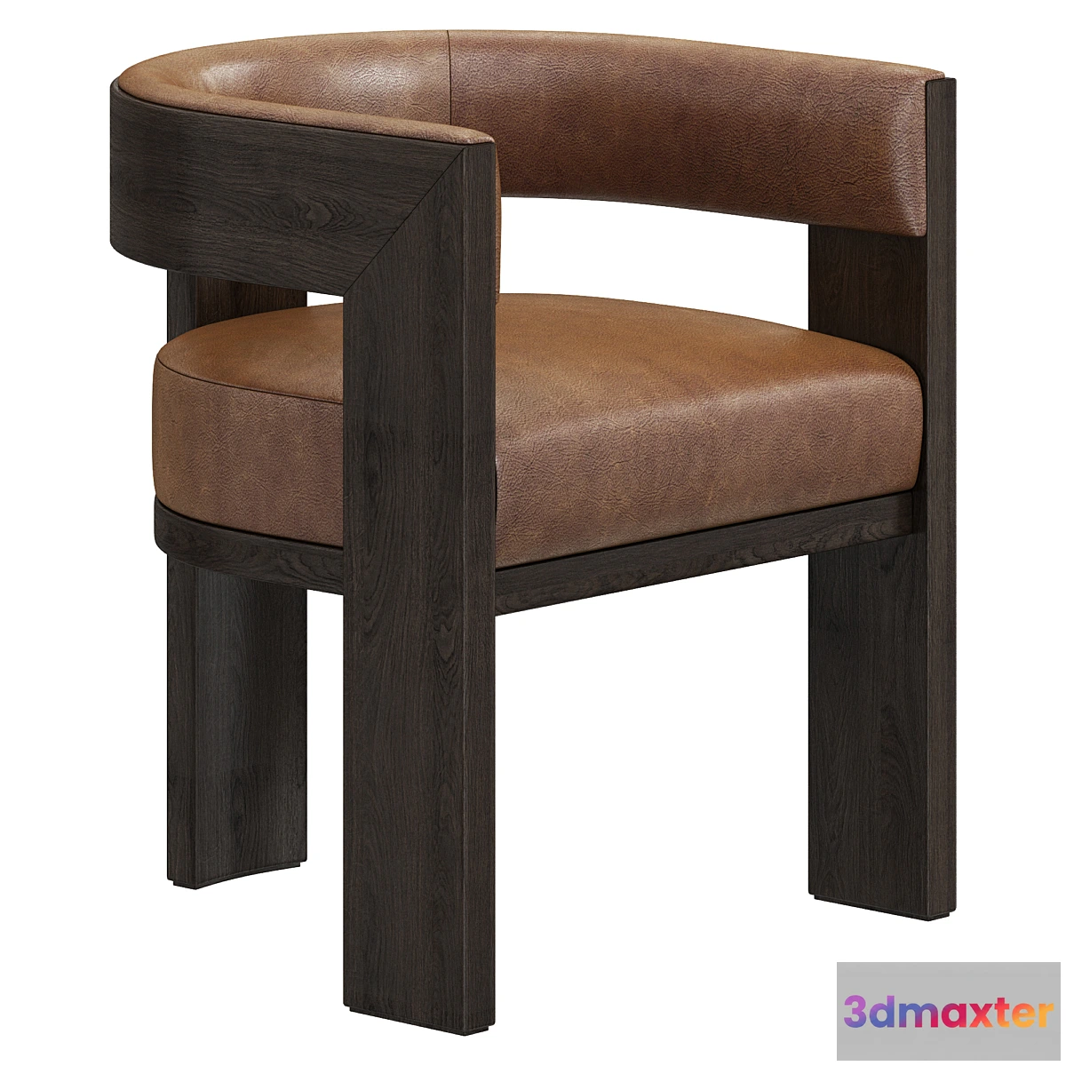 1421604 - Restoration Hardware Elgin Leather Dining Chair 3D Max