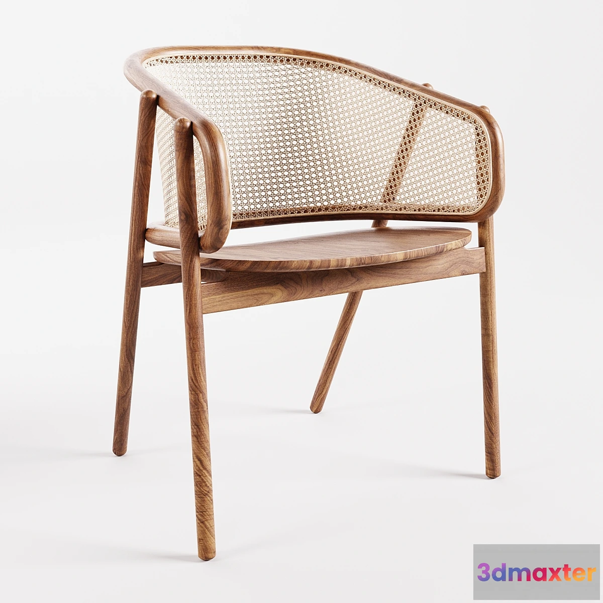 1422092 - Cane Collection Rattan Armchair 3D Max