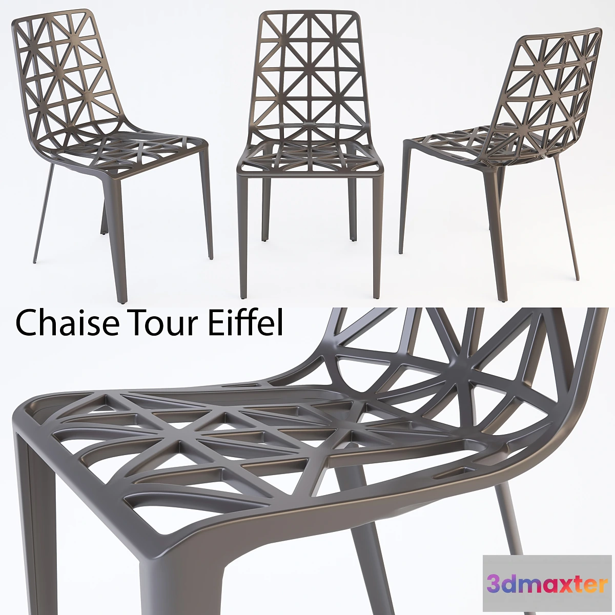 1424478 - Chaise Tour Eiffel 3D Max
