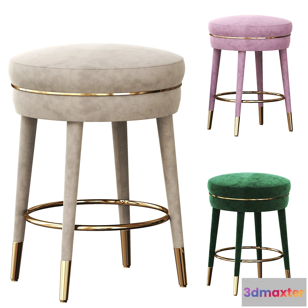 1425662 - Counter stool parisian 3D Max
