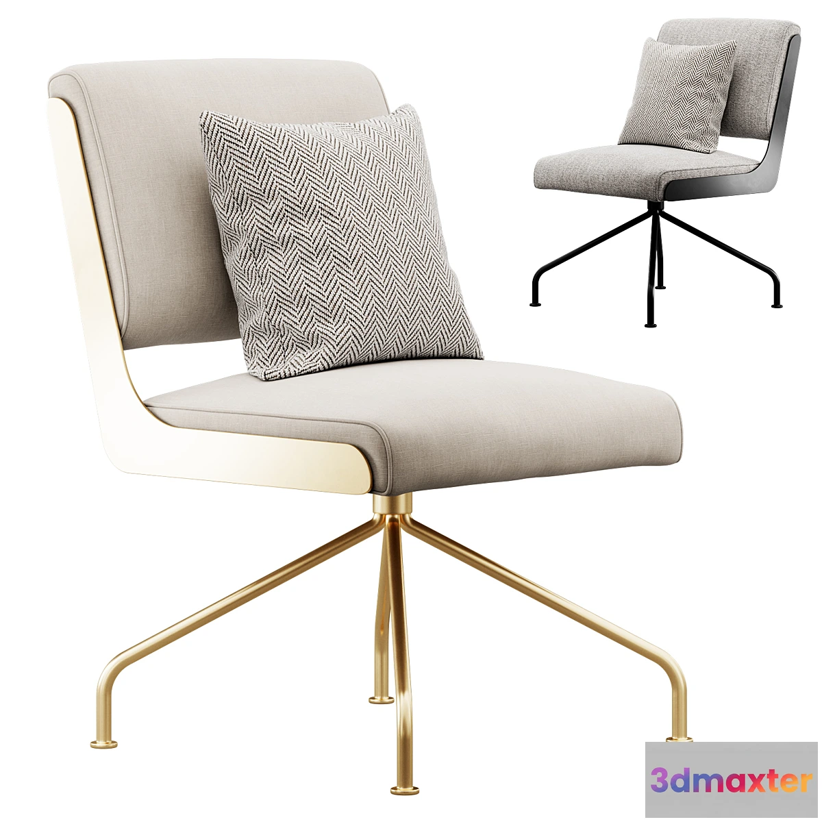 1427328 - Rue Cambon Office Chair cb2 3D Max