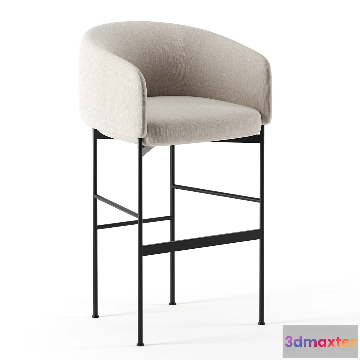 1427610 - Bonnet bar chair by Adea 3D Max