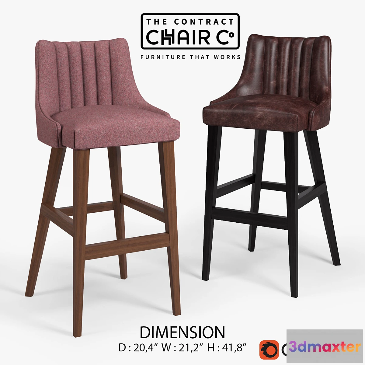 1427908 - LOUVRE BARSTOOL 3D Max