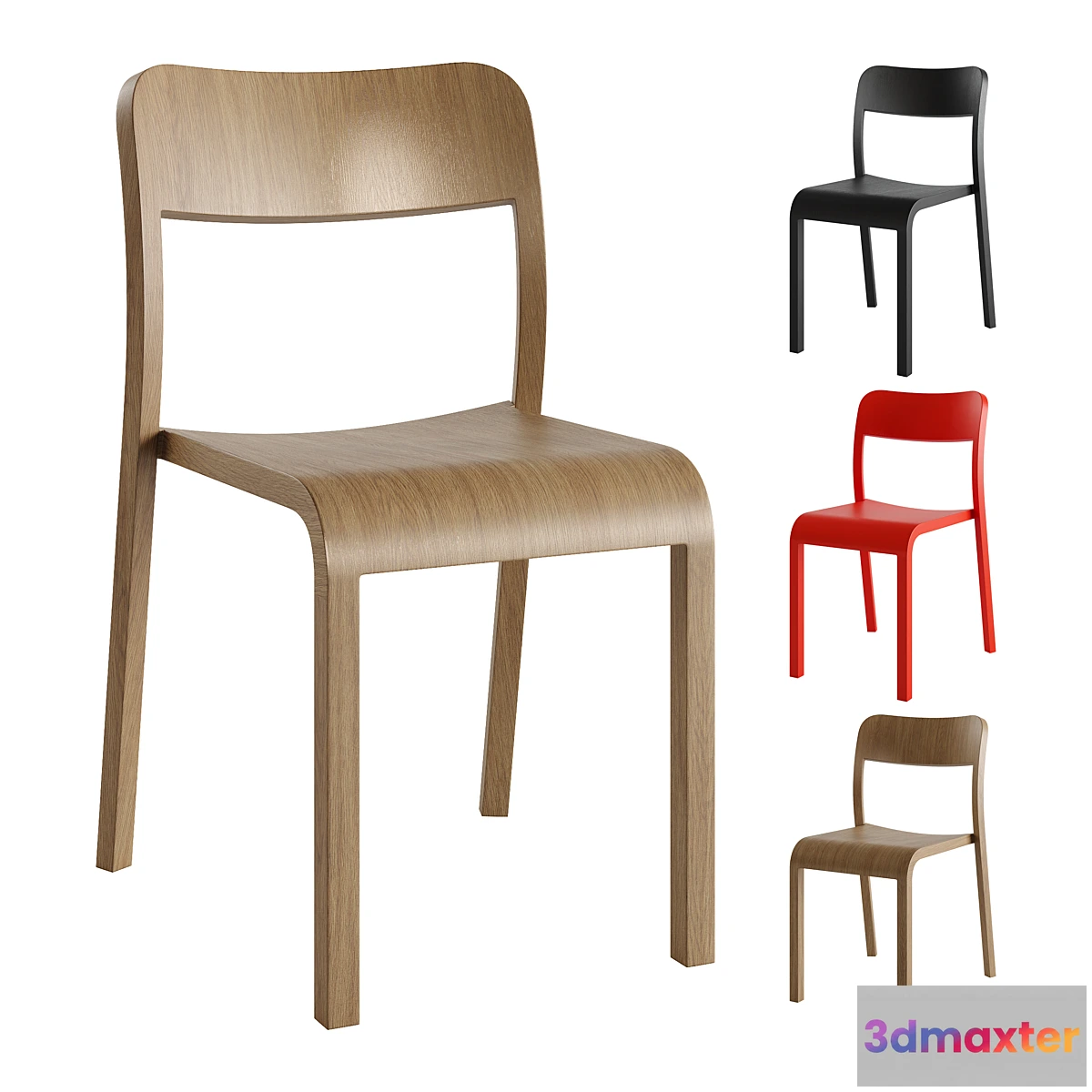 1428138 - BLOCCO  Chair by Plank 3D Max