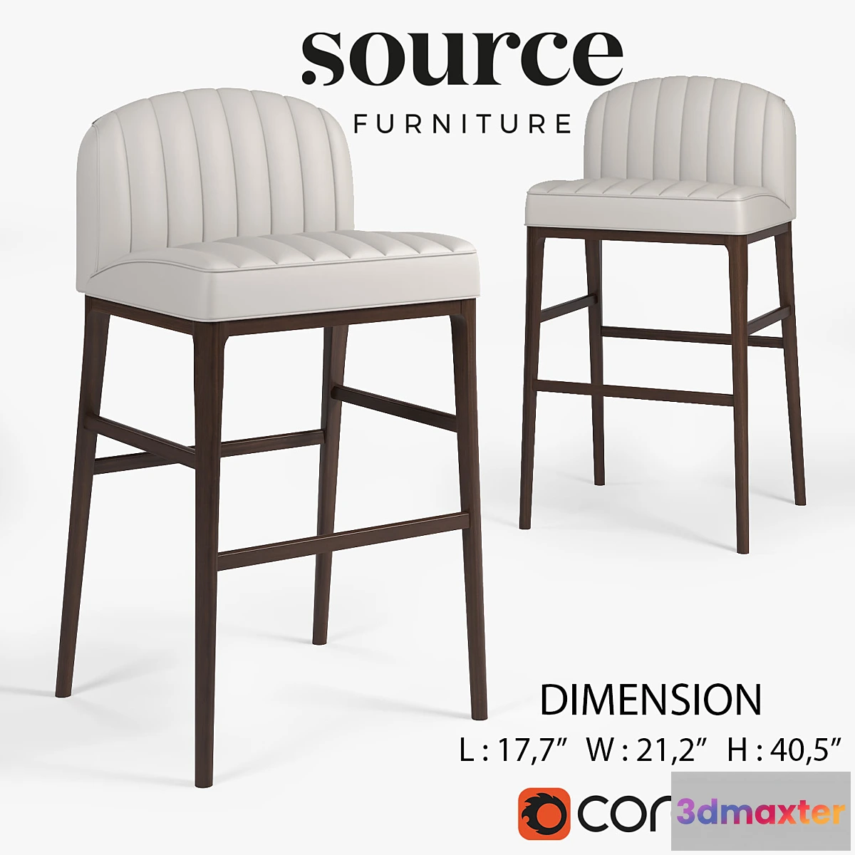 1430438 - PARIGI BARSTOOL SF6T 3D Max