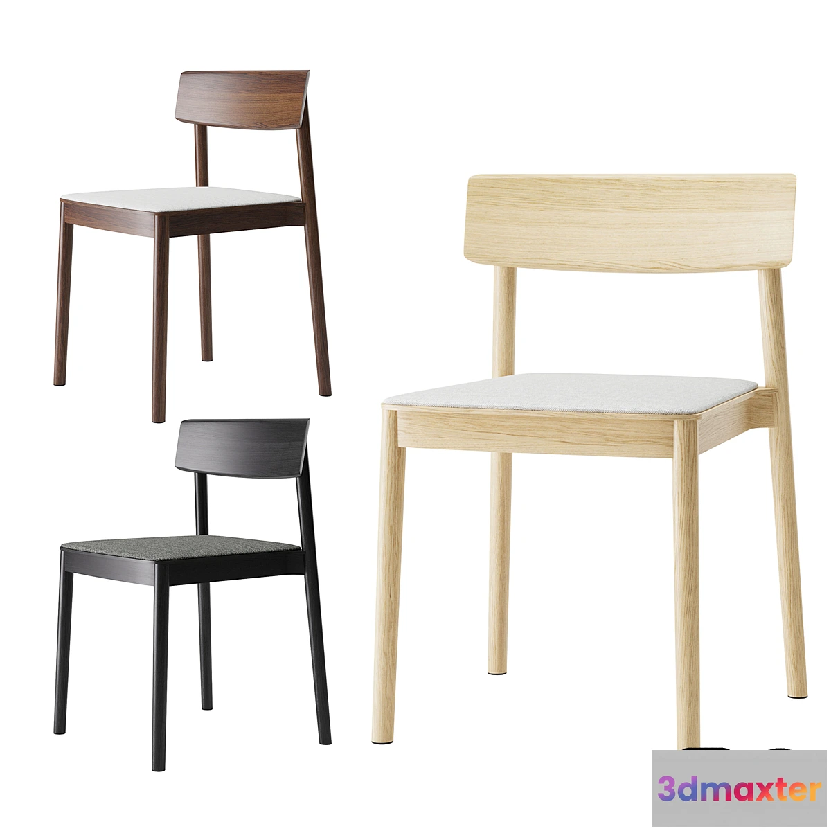 1431126 - Smart Chair with Pillow by Andreu World 3D Max