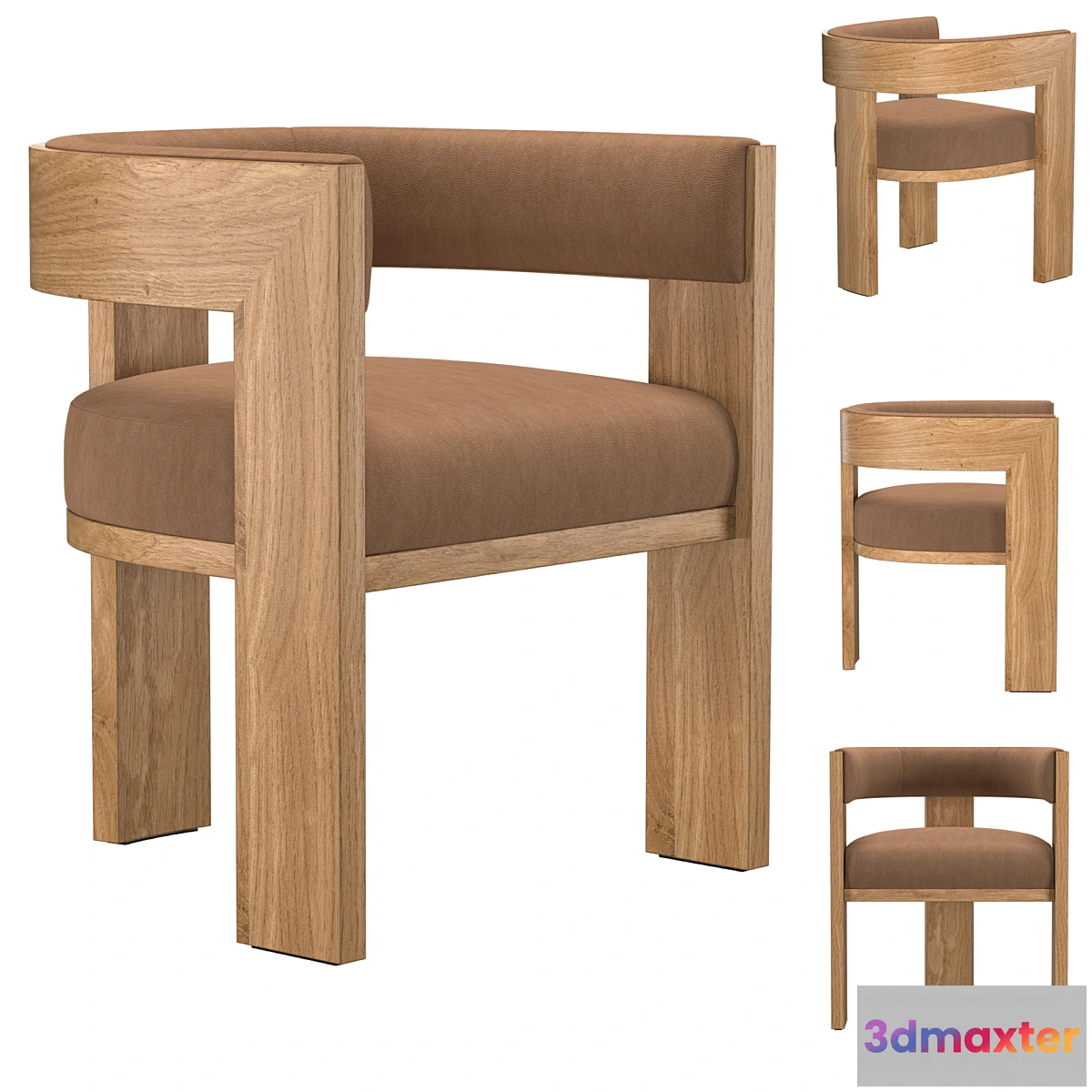 1431166 - ELGIN LEATHER DINING CHAIR 3D Max