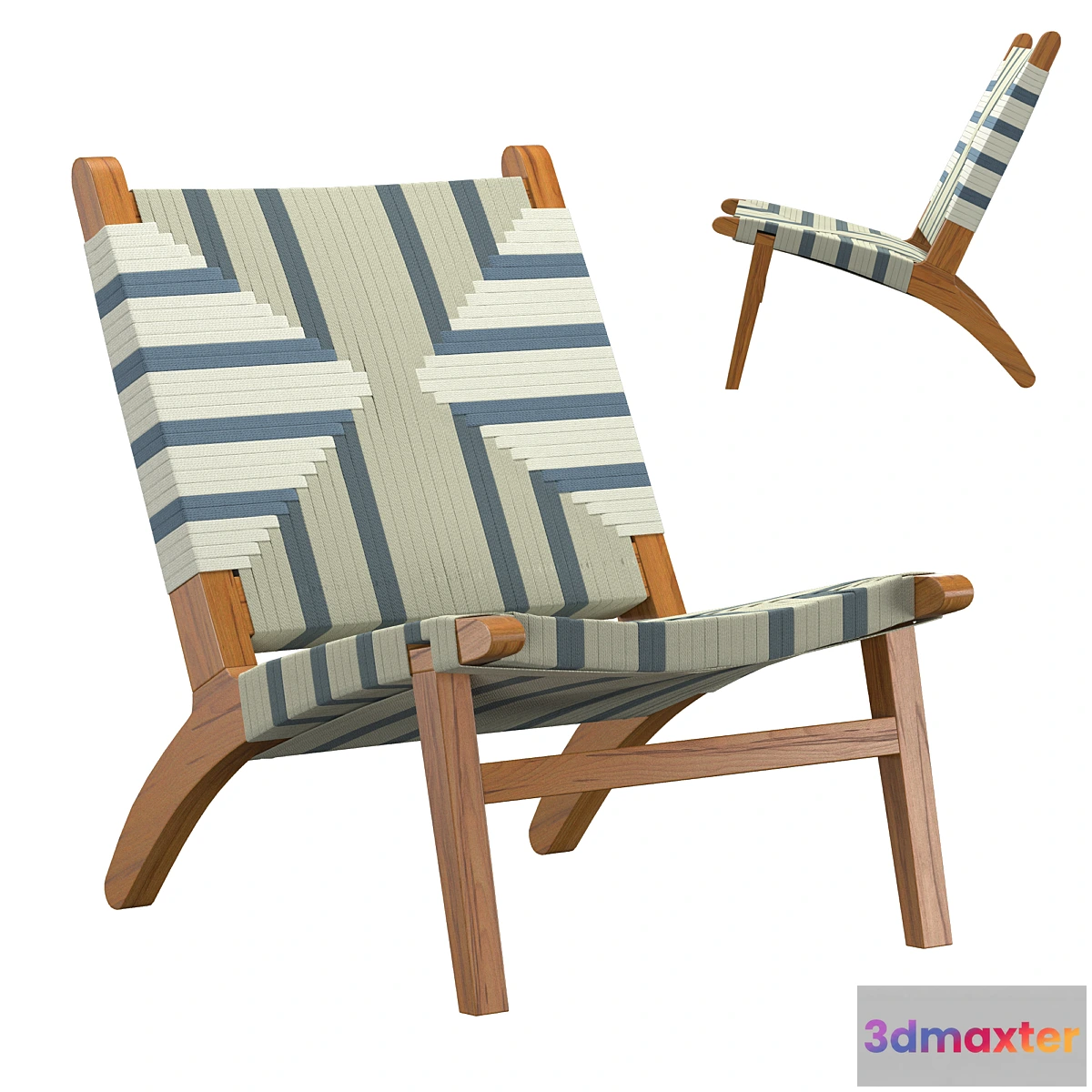 1431734 - Masaya Lounge Chair Barks Pattern 3D Max