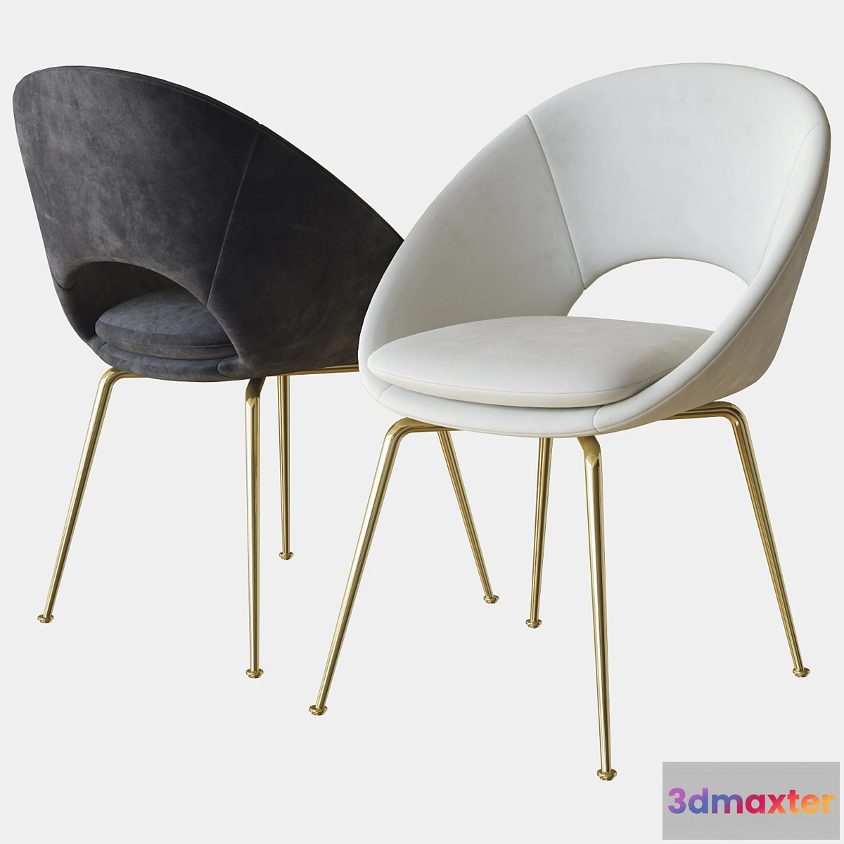 1434458 - orb dining chair west elm 3D Max