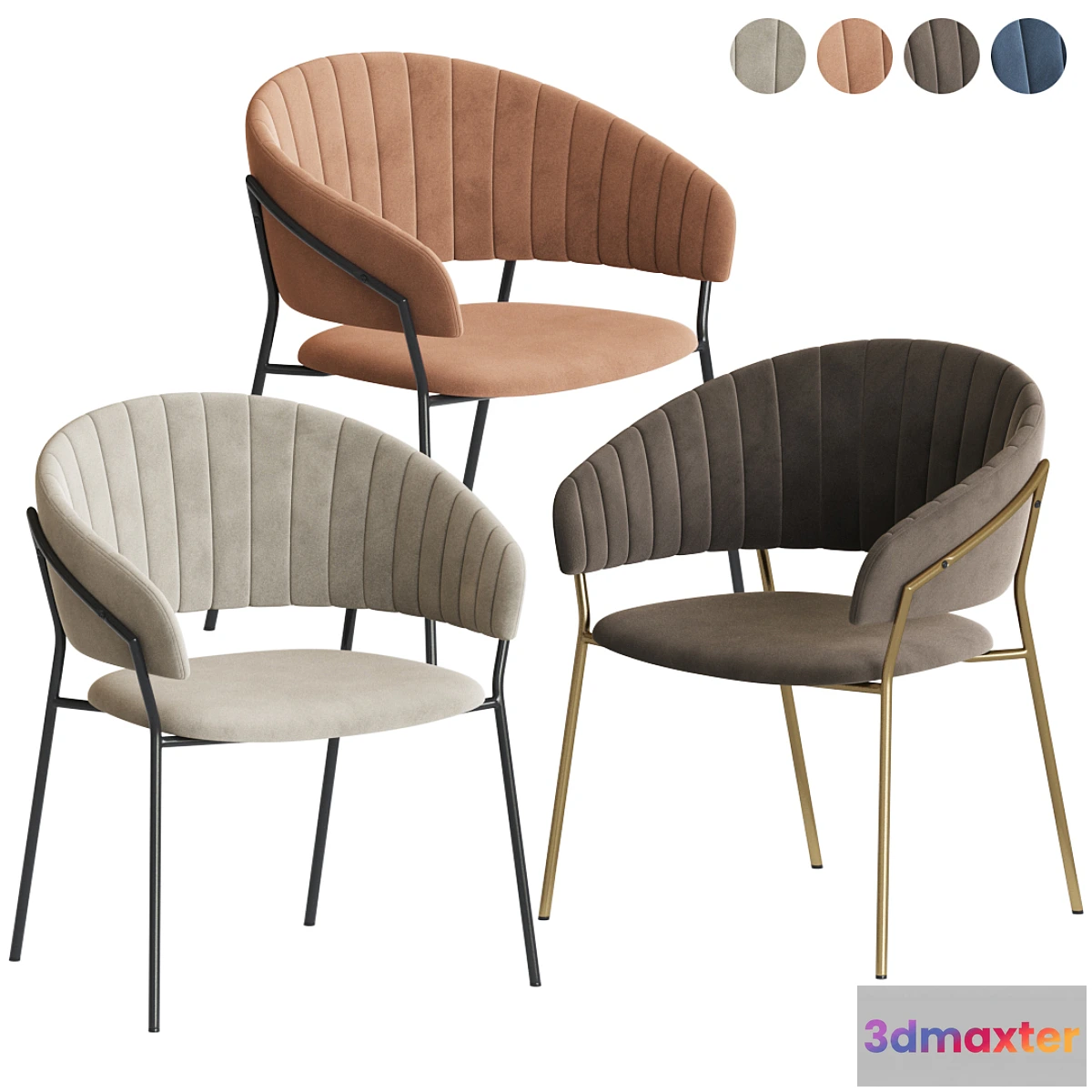 1434956 - Deephouse Pisa Dining Chair 3D Max