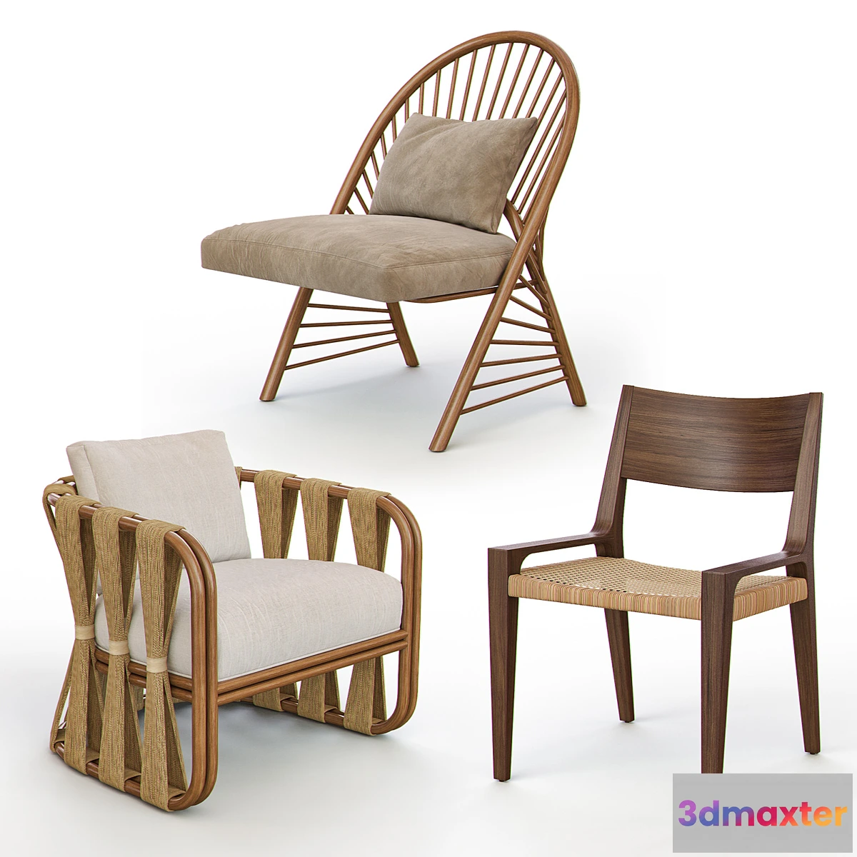 1435324 - RATTAN and WICKER Chairs I 3D Max