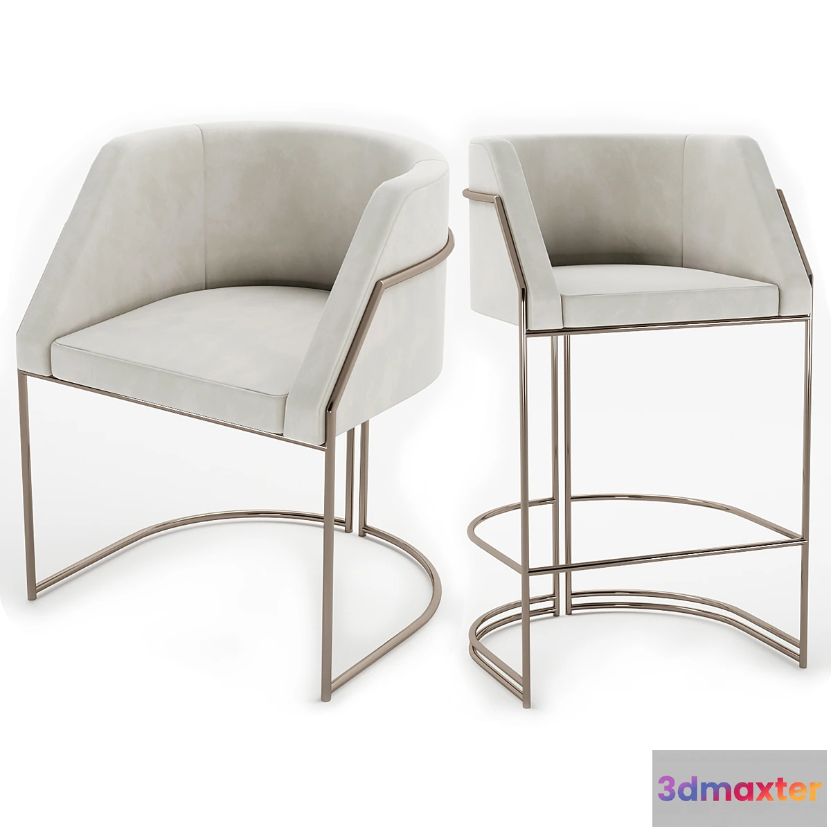 1438058 - Rivers Chair and Bar Stool 3D Max