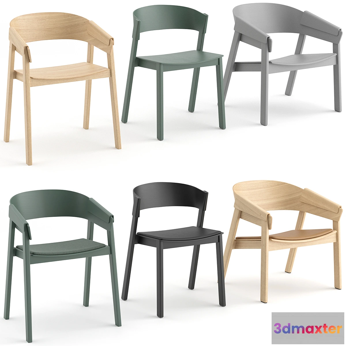 1442960 - Cover Chairs by Muuto 3D Max