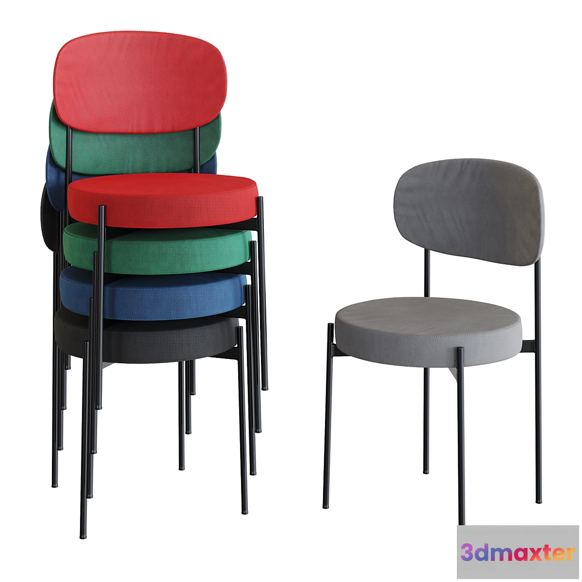 1443900 - Chair Series 430 Verner Panton 3D Max