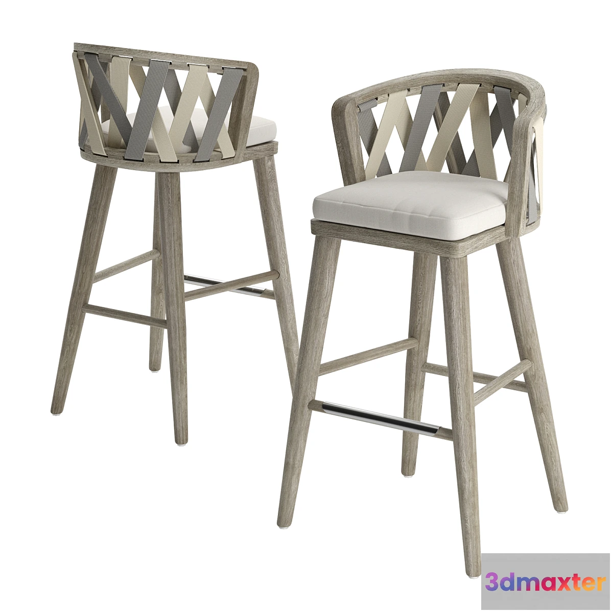 1445026 - Palecek Boca Outdoor Barstool 3D Max