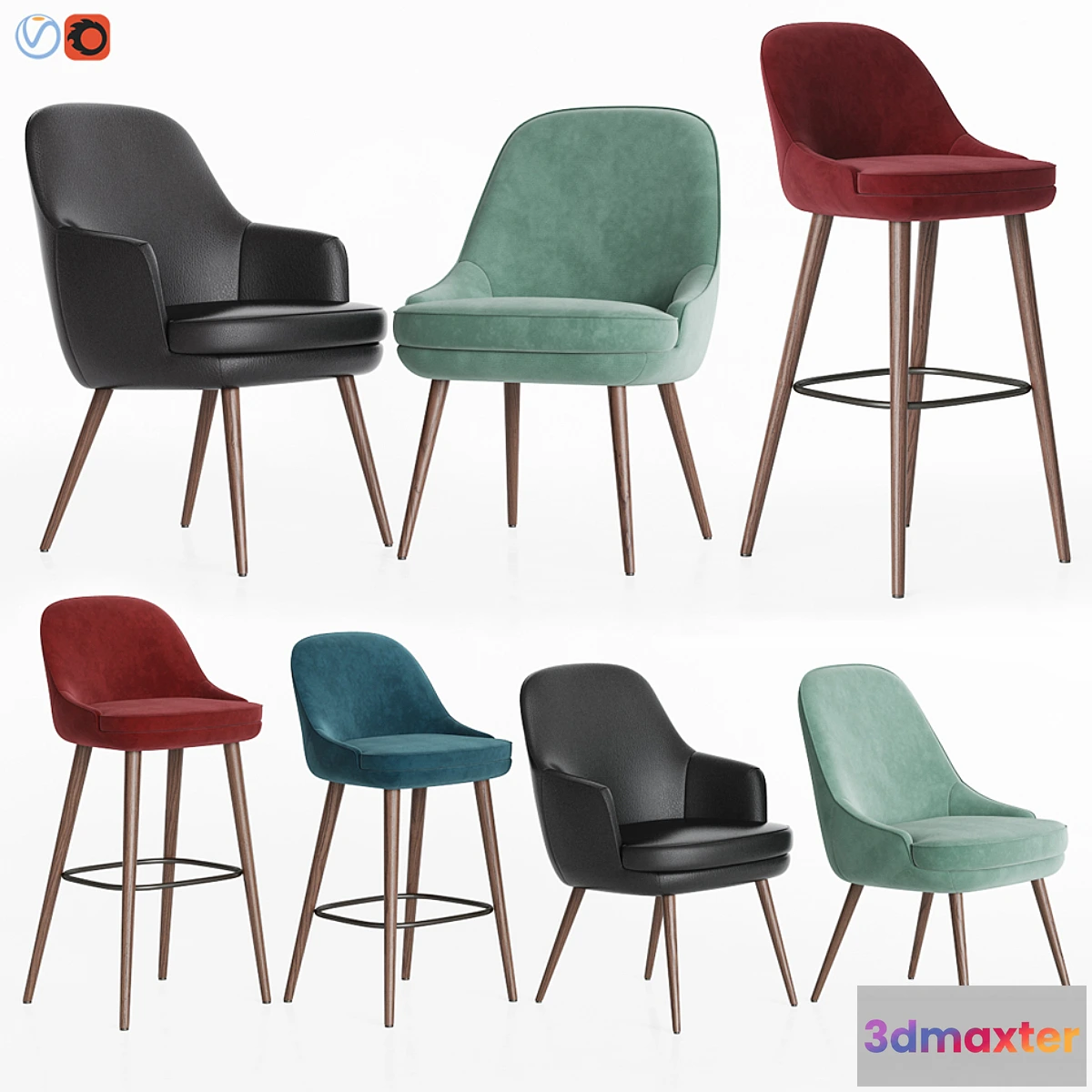 1446140 - 375 Walter Knoll Chairs Collection 3D Max