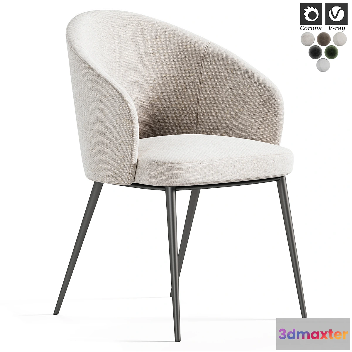 1446436 - Chair Cres Naturel 3D Max