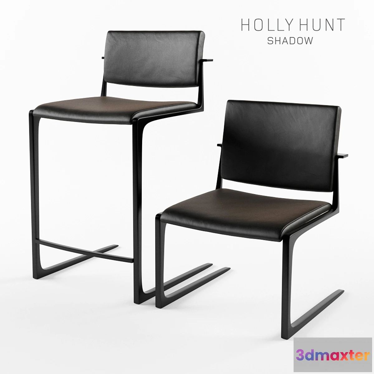 1446440 - Holly Hunt Shadow Counter & Dining chair 3D Max