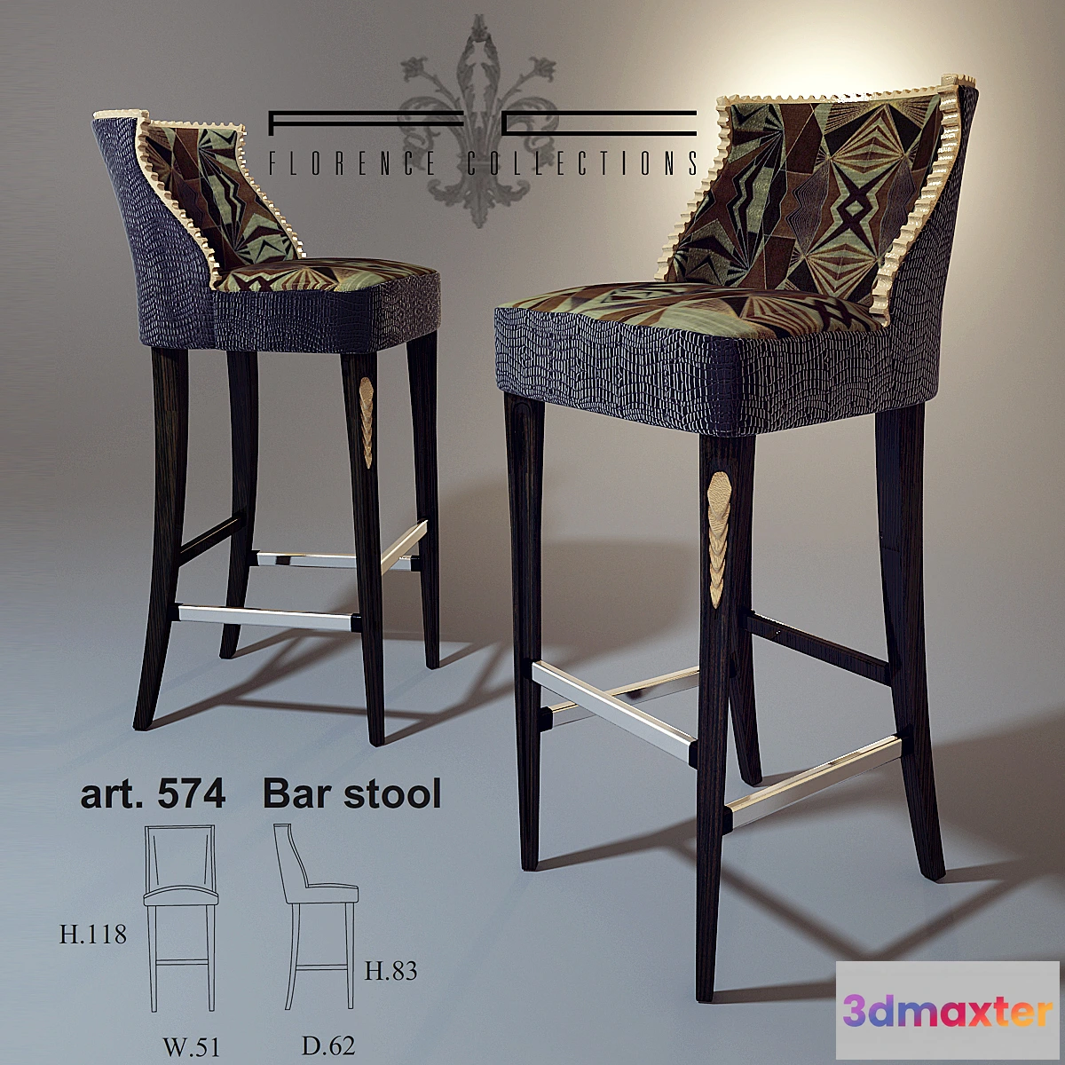 1447150 - chair bar-Florence Collections 3D Max