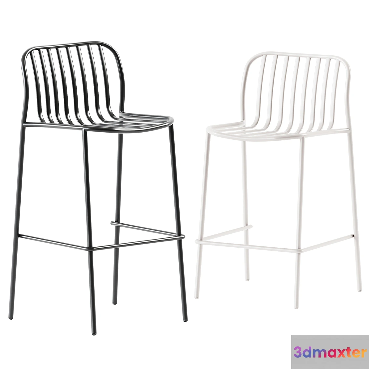 1448374 - Stool Metis Line by TrabA _ Bar stool 3D Max