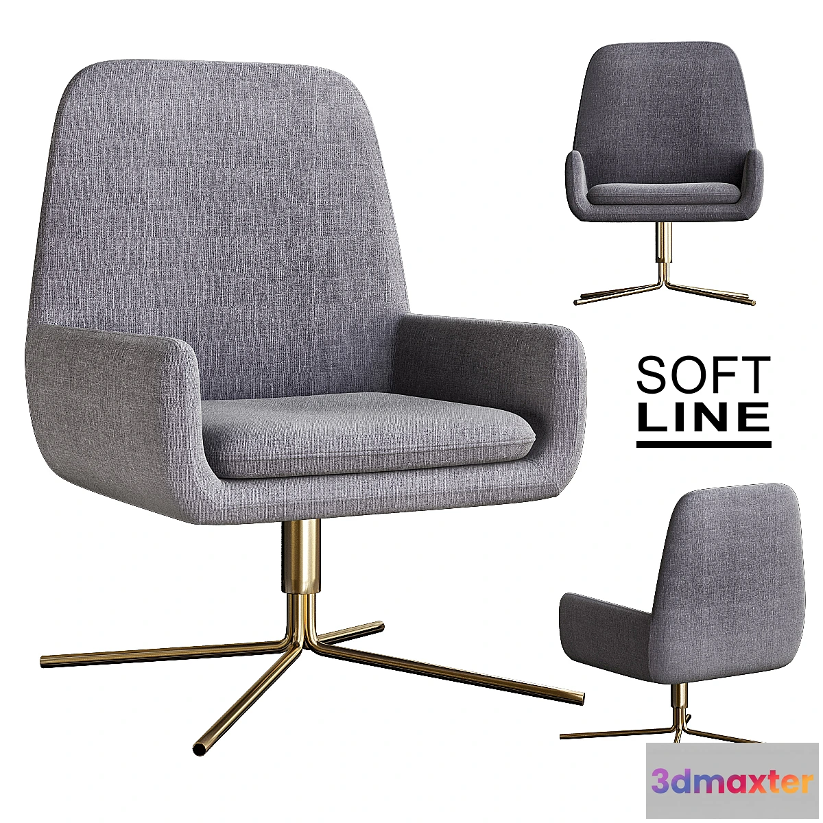 1448684 - Coco Swivel Chair 3D Max
