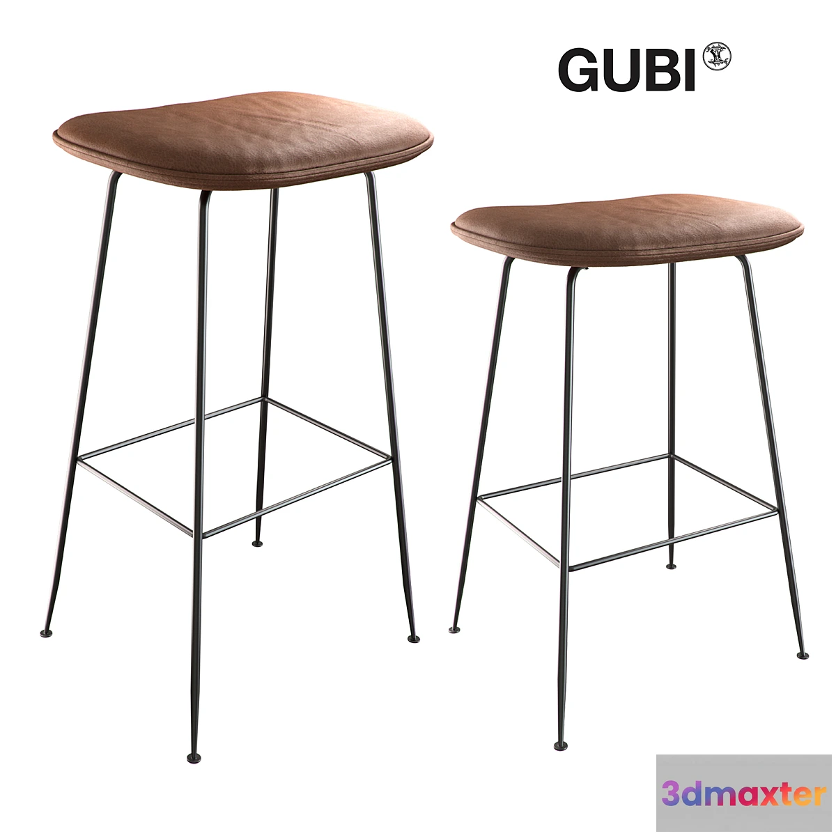 1448908 - Gubi Beetle Bar Stool 3D Max