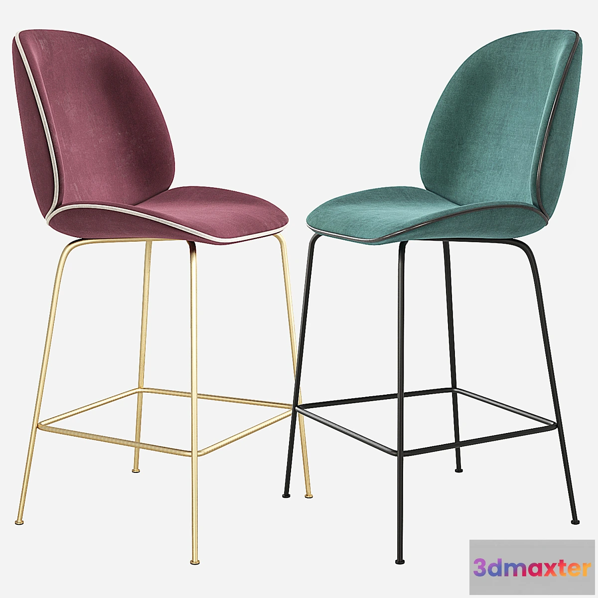 1449504 - Beetle GUBI Stool Counter Chair 3D Max