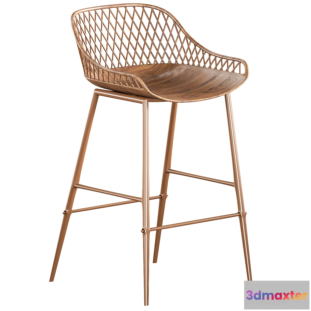1452556 - Bancos Bar Altos Modernos Giratorios 3D Max
