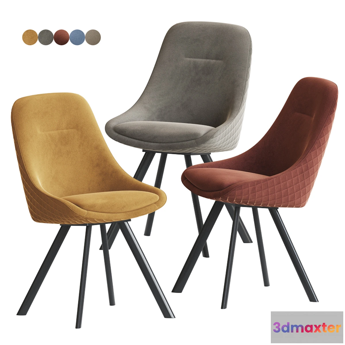 1452560 - Daniel Swivel Dining Chair 3D Max