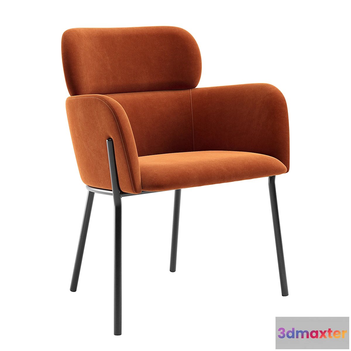 1452928 - CB2 Azalea Brown Chair 3D Max