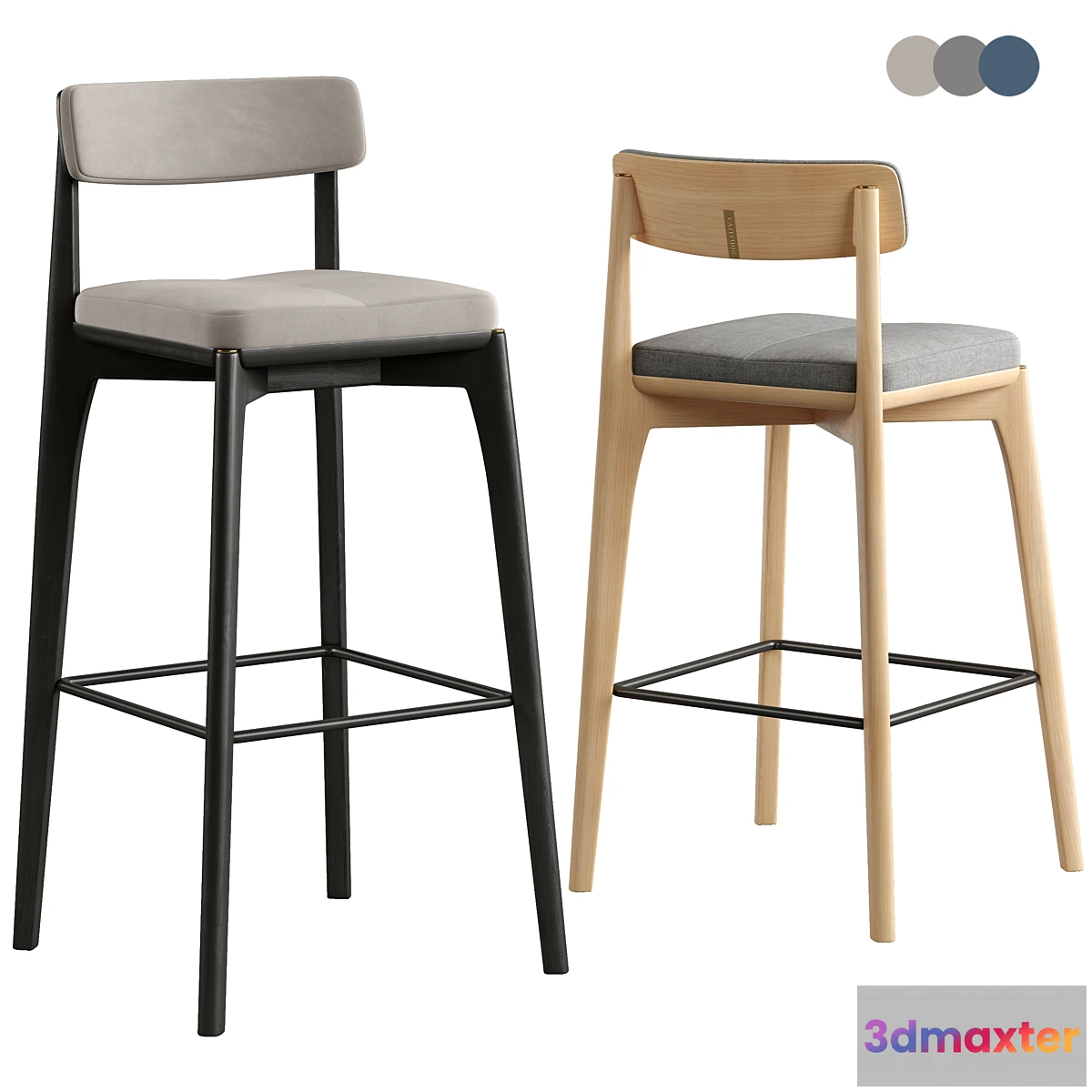 1453982 - Bar stool Aska. Latitude 3D Max