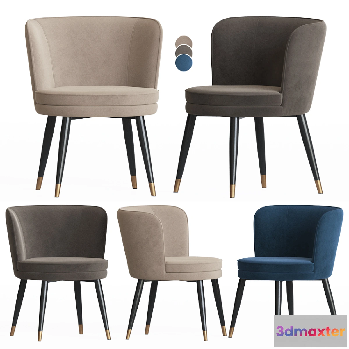 1454858 - Eichholtz Grenada Dining Chair 3D Max