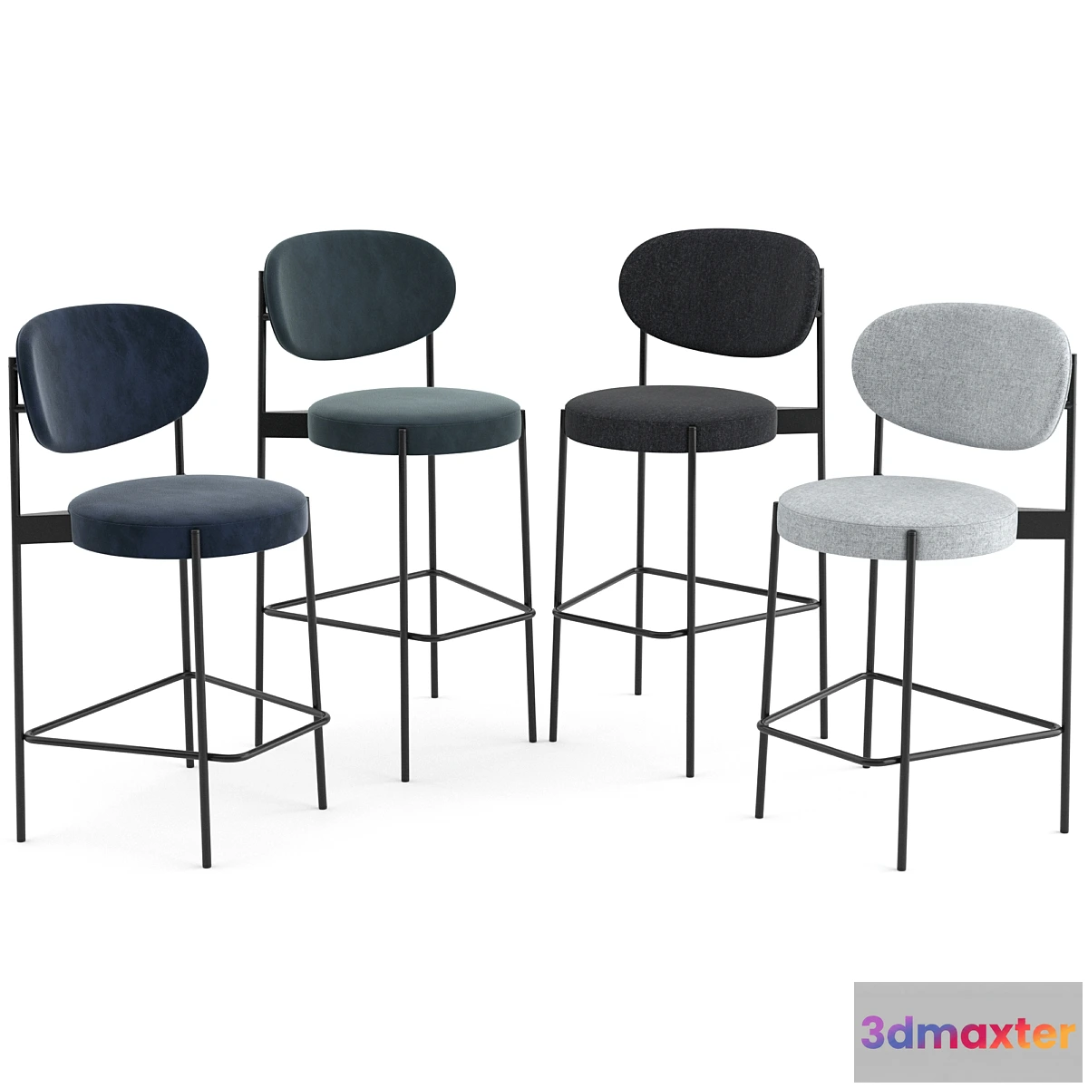 1456340 - Series 430 Bar Stool By Verpan 3D Max
