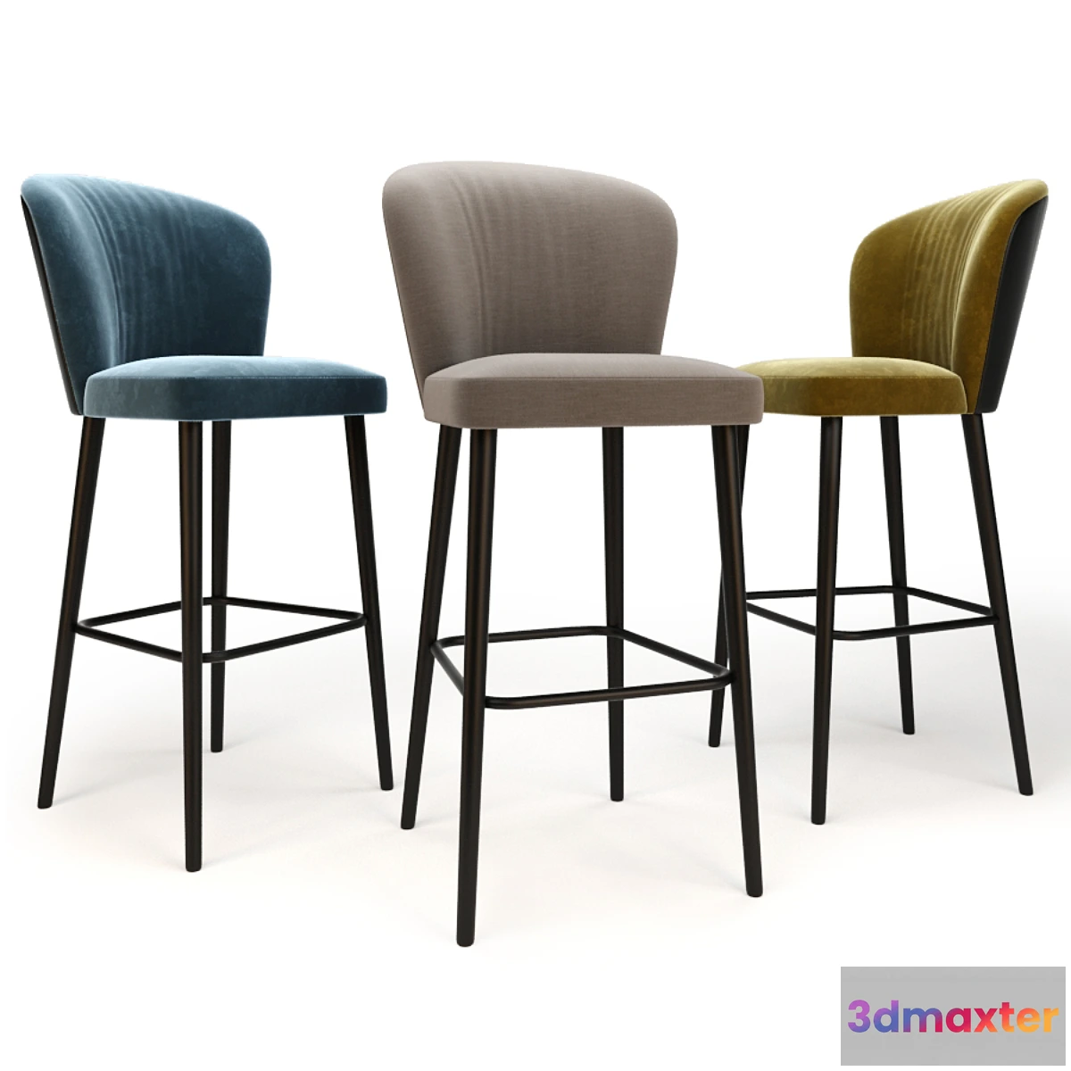 1458774 - Minotti Aston Bar Stool 3D Max