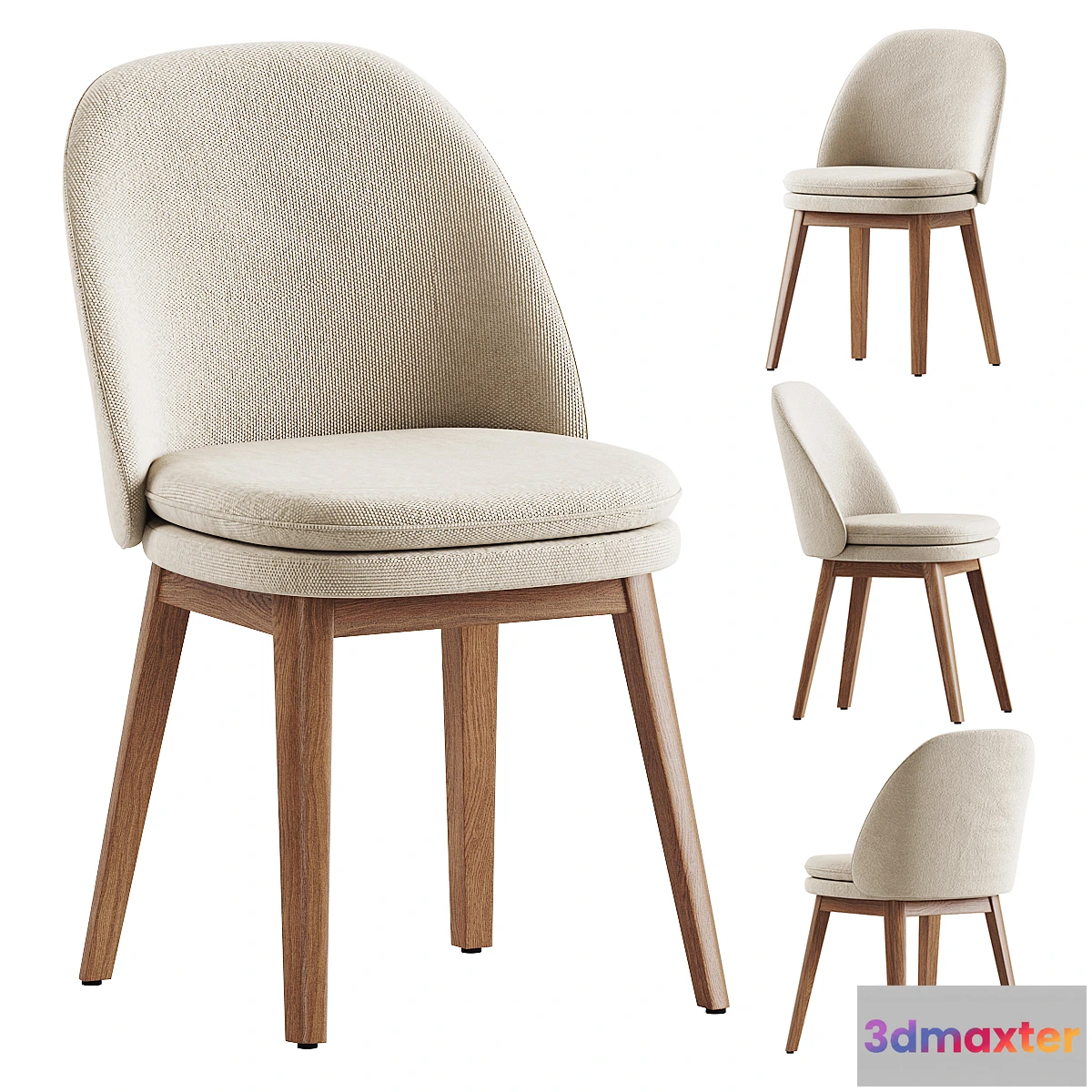 1459764 - Wayne Side Dining Chair Westelm 3D Max