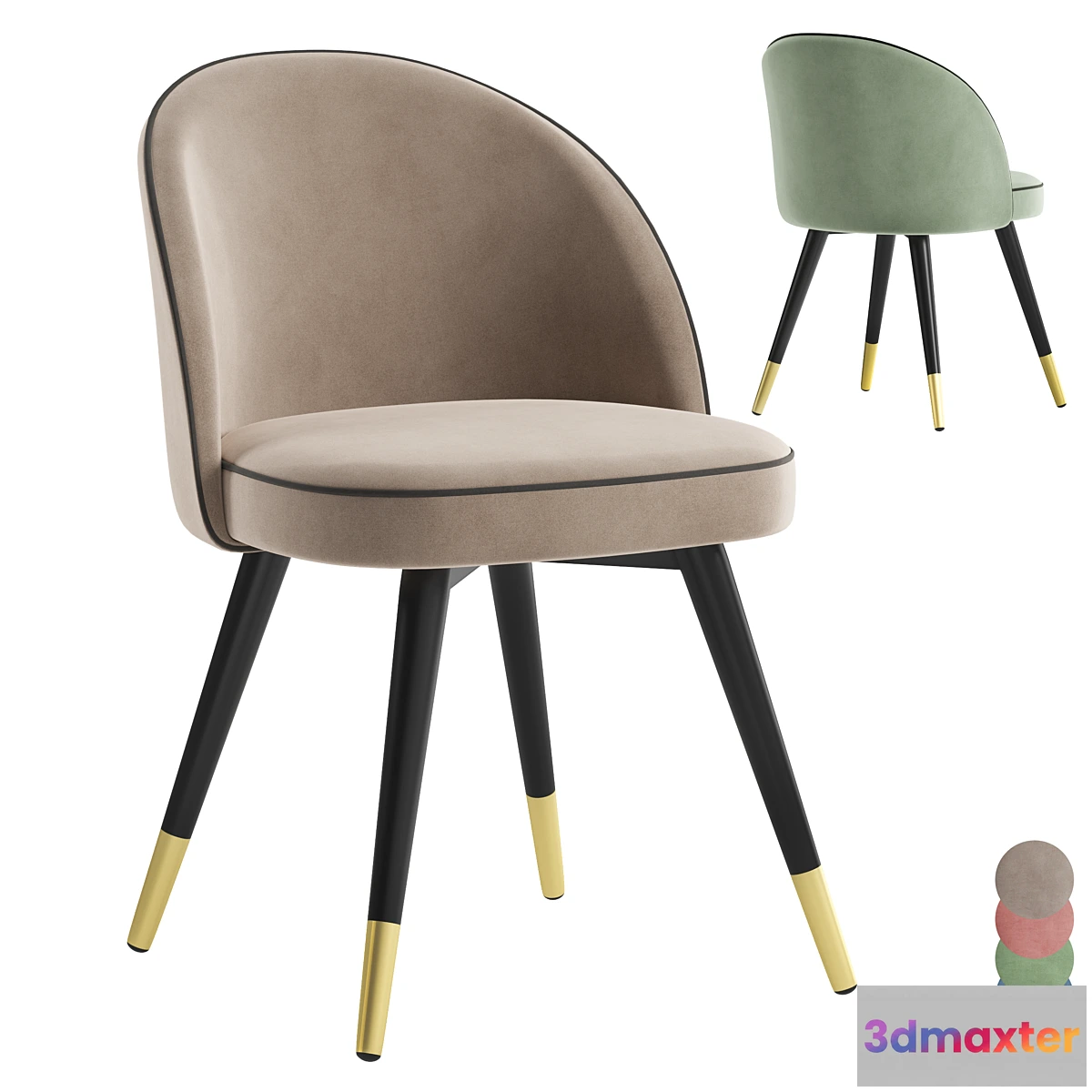 1460050 - Gabi LUX Stool Group 3D Max