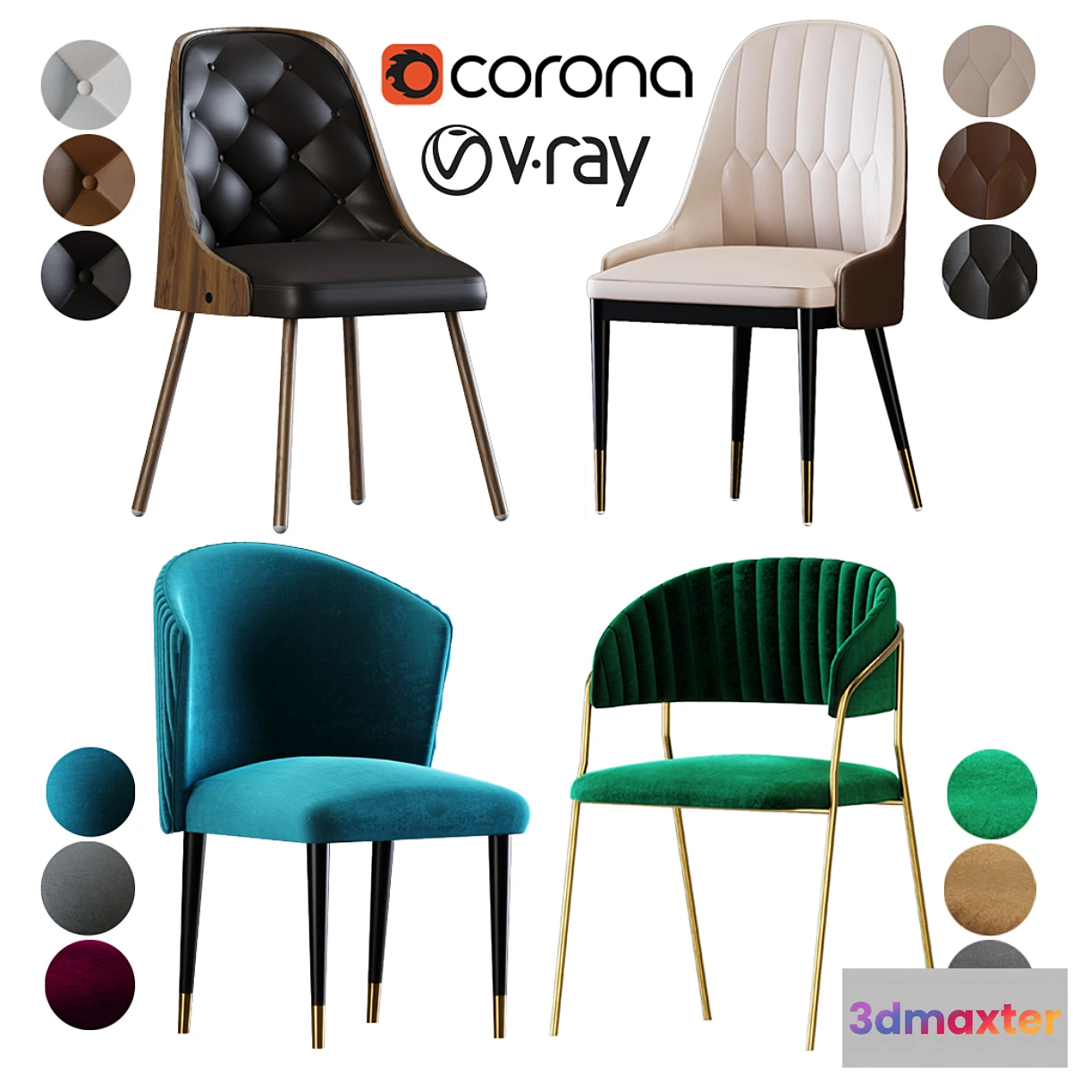 1462058 - Luxury Dining Chair-Vol-2 3D Max